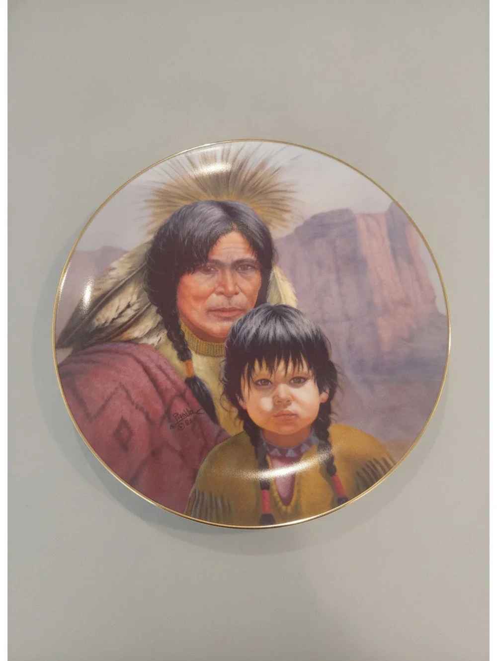 Vintage 1987 Gregory Perillo | The Cheyenne Nation Collectible Decorative Plate